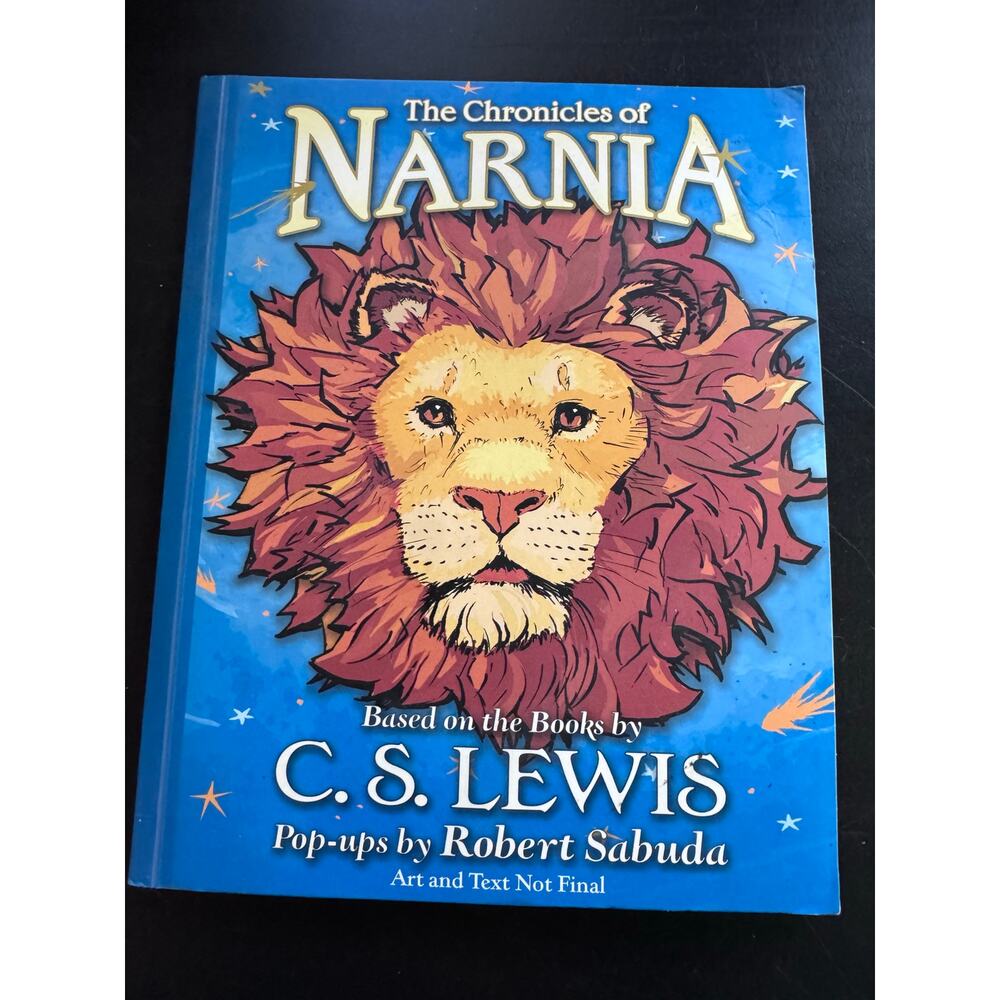 Vintage OOAK Single NARNIA Pop-up Book Marketing Campaign Signed By Artist GIFT